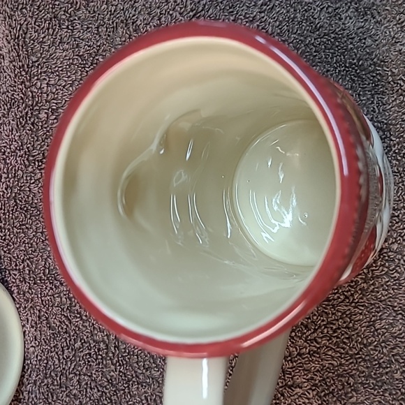 St. Nicholas Square warm wishes 16oz 6" Tall Latte MUG 3D Emboss SNOWMAN - Picture 4 of 4